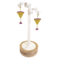 Brinco Argola com drink STRASS - Foto 1