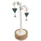 Brinco Argola com drink STRASS