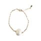 Pulseira elos com perola - Foto 1