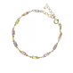 Pulseira Retangulos coloridos de cristal - Foto 1