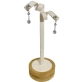 Brinco Ball com duas Zirconias