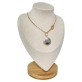 Choker rigida e medalha LOVE colors