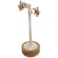 Brinco Ear Hook Duas Vias com uma zircônia