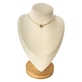 Choker Corrente Via Brust cristal Lilás em Ouro